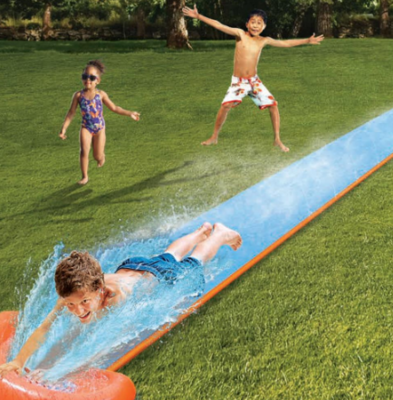 Inflatable Water Slide With Wet Shower At One End