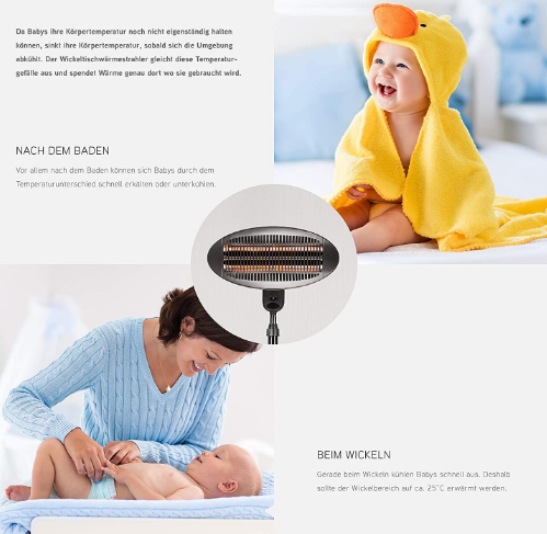 Heater Splinter With Protection Stand, Suitable For Wall Mounting