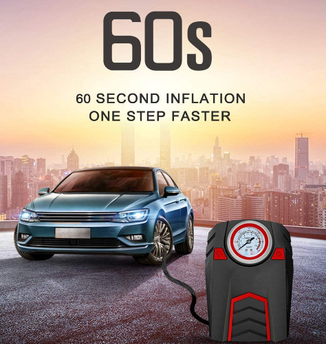 Portable 12V DC Air Pump, With Pointer Display