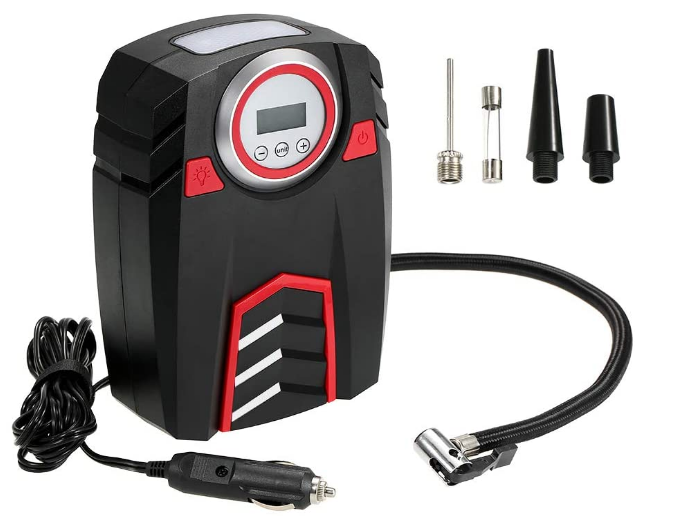 Portable 12V DC Air Pump, With LED Display