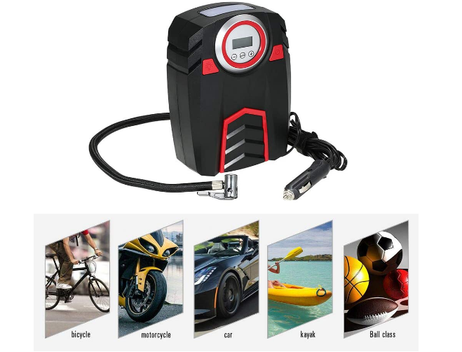Portable 12V DC Air Pump, With LED Display