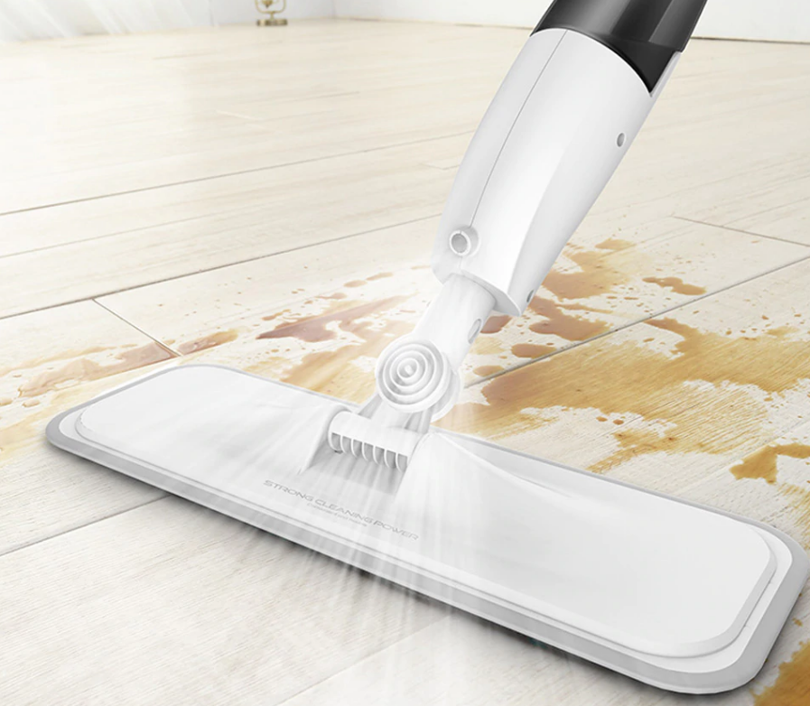 Water Spray Mop Floor Cleaner Spraying Sweeper Floor Cleaner Carbon Fiber Dust Mops 360 Rotating Rod Tank Waxing Mop