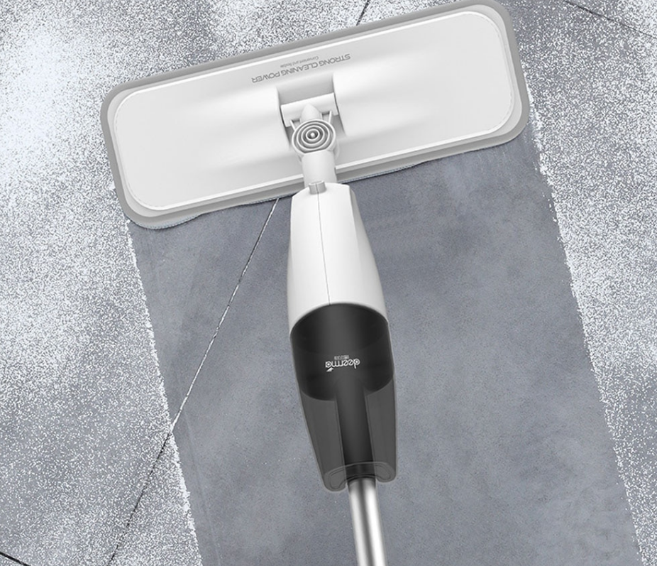 Water Spray Mop Floor Cleaner Spraying Sweeper Floor Cleaner Carbon Fiber Dust Mops 360 Rotating Rod Tank Waxing Mop