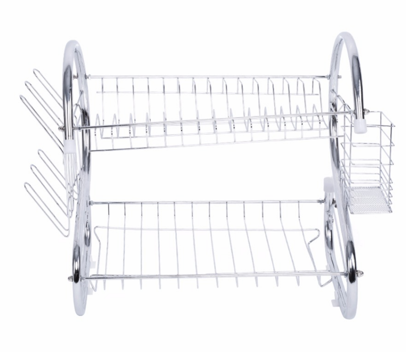 Dish Rack Holder for Drying and Storage – Kitchen Sink Organizer for Plates, Cups, and Utensils
