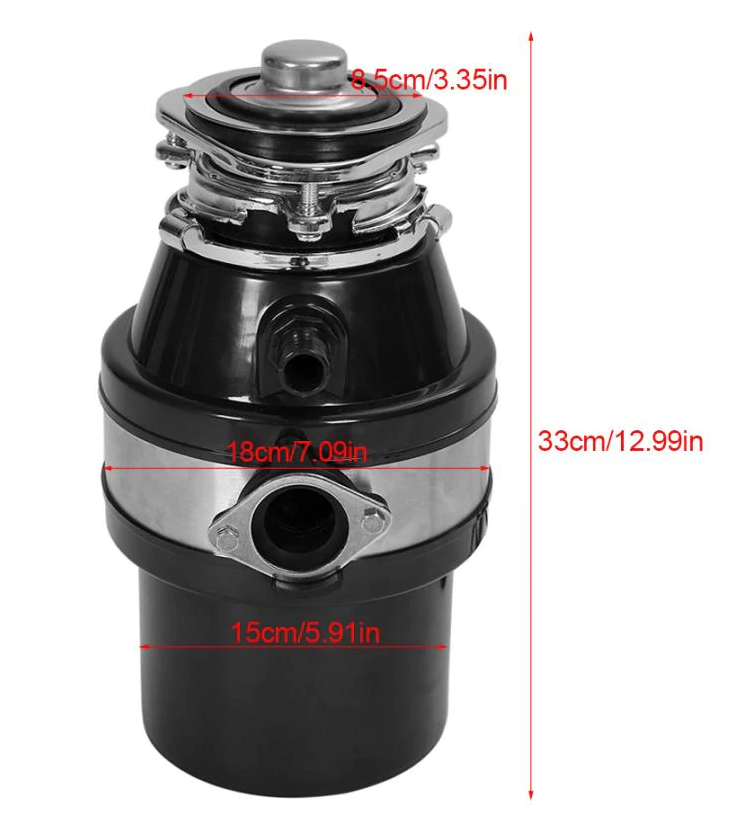 Garbage Disposal Crusher for Kitchen Waste, High-Efficiency Food Waste Grinder with Easy Installation