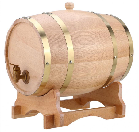 Solid Wood Whiskey Barrel