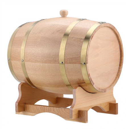 Solid Wood Whiskey Barrel