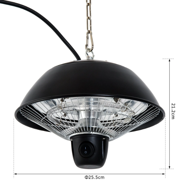 Stable and Safe Patio Ceiling Electric Heater