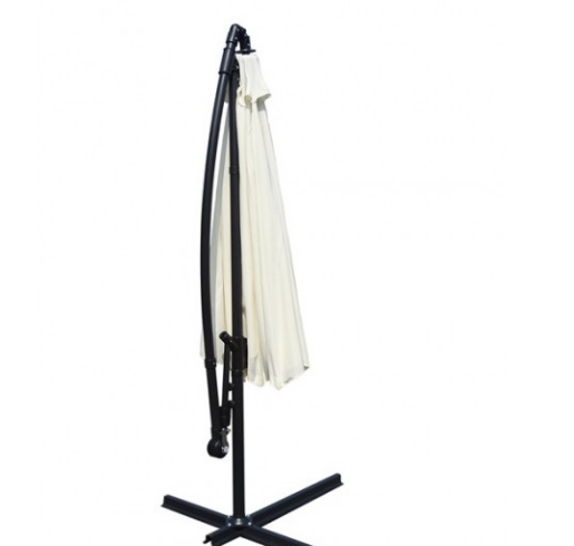 Garden Parasol Sun Shade Umbrella with Crank Handle and Sturdy Stand for Outdoor Patio and Garden