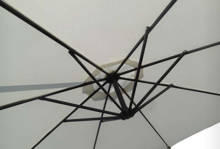 Garden Parasol Sun Shade Umbrella with Crank Handle and Sturdy Stand for Outdoor Patio and Garden