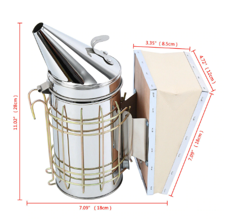 Manual Stainless Steel Smoker, Beekeeping