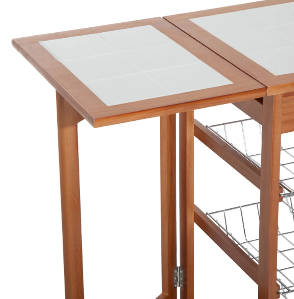 High Quality Kitchen Trolley with Storage Shelves and Wheels for Home and Dining Organization