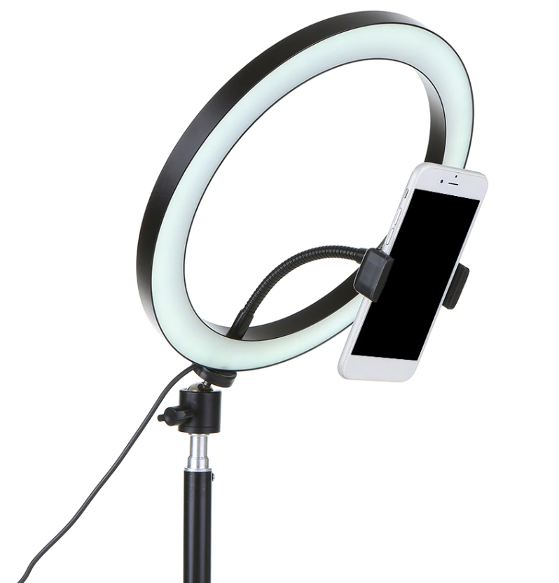 Phone Video Light Lamp With Tripods Selfie Stick