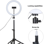 Phone Video Light Lamp With Tripods Selfie Stick