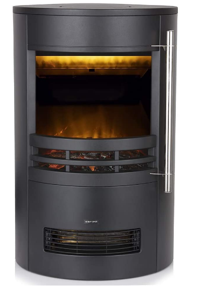 Electric Stove Fireplace with Adjustable Thermostat – Energy-Efficient Heater for Home and Office Warmth