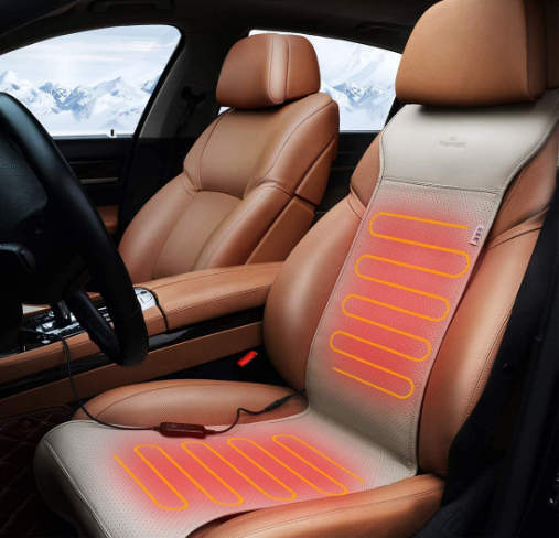 Heated Car Seat Cushion for Winter Comfort, Adjustable Temperature, and Fast Heating for Car, Truck, and SUV Seats