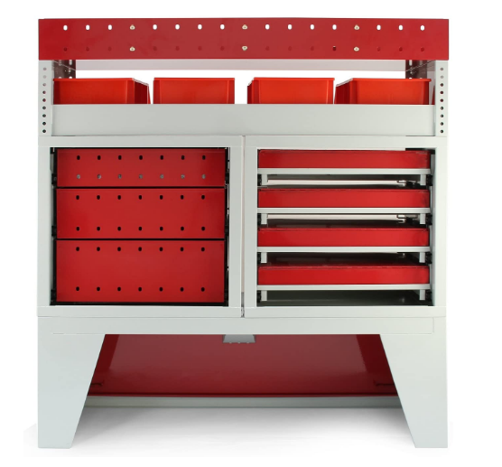 Powder Coated Secure Metal Van Rack Garage Storage Unit