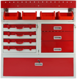 Powder Coated Secure Metal Van Rack Garage Storage Unit