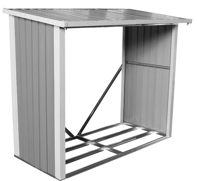 Metal Log Wood Store Shed