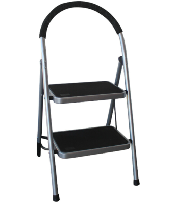 Foldable Lightweight Household Step Ladder with Anti-Slip Steps and Compact Design