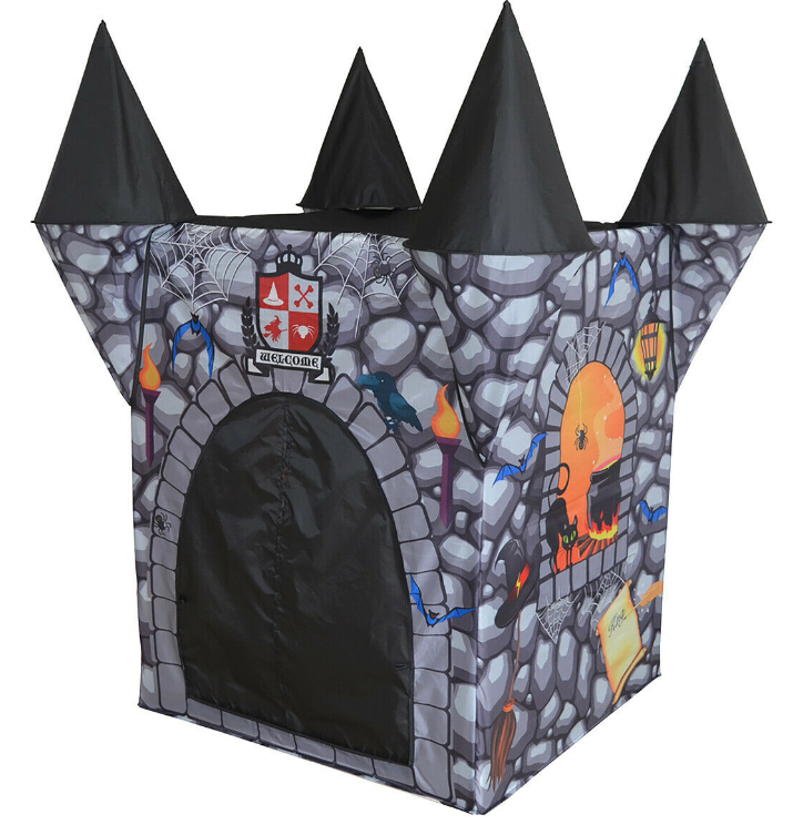 Haunted Castle Play Tent for Kids, Indoor and Outdoor Fun with Spooky Design and Easy Setup