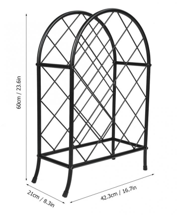 Decorative Iron Wine Rack for Home, Kitchen, and Café – Stylish Houseware Display for Wine Bottles