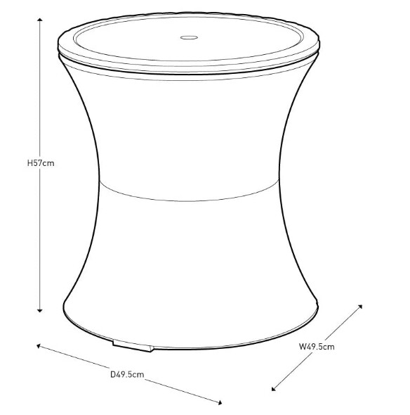 Rattan Style Double Insulated 3-in-1 Ice Bucket