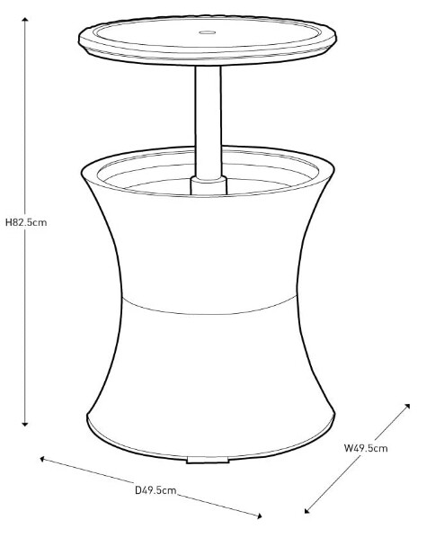 Rattan Style Double Insulated 3-in-1 Ice Bucket