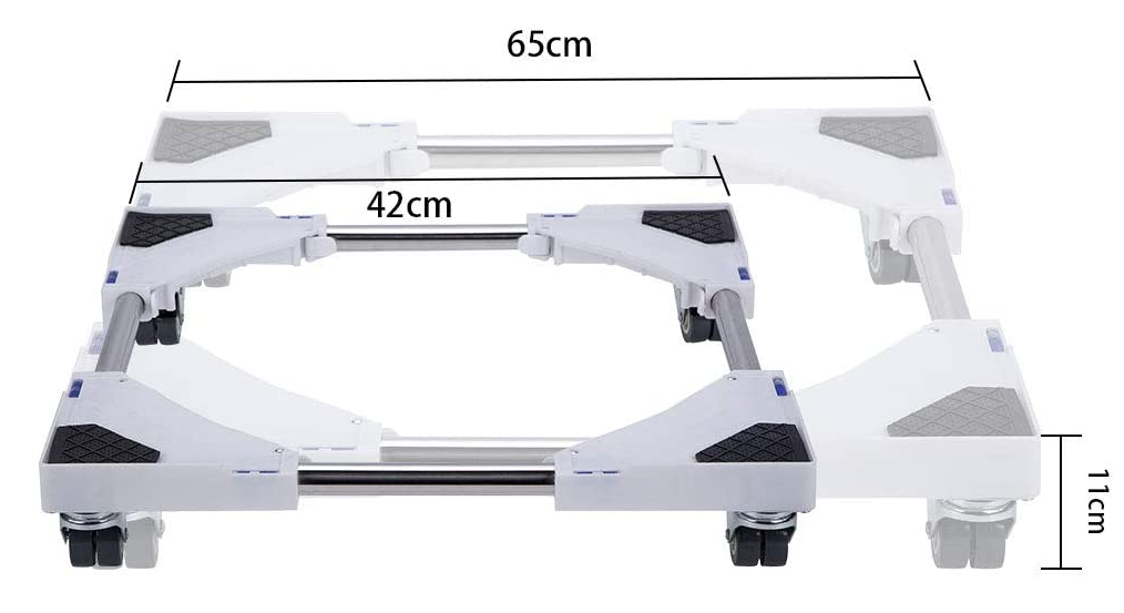 Movable Appliance Base With 4×2 Swivel Wheels
