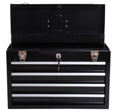 High Quality Lockable 4-Drawer Toolbox for Secure Tool Storage and Organization