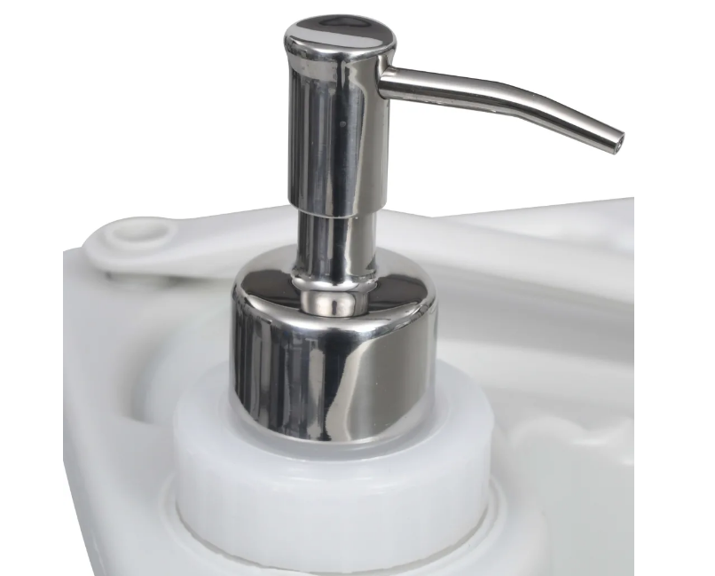 Handwash Stand with Water Tank for Camping, Portable Sink Station with Soap Dispenser and Foot Pump