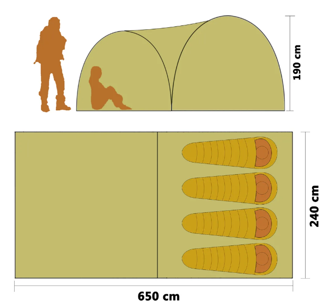 Well Ventilated Igloo Tent