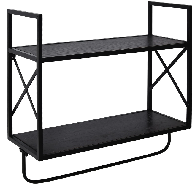 Mountable Wall Shelf With Bottom Hanger