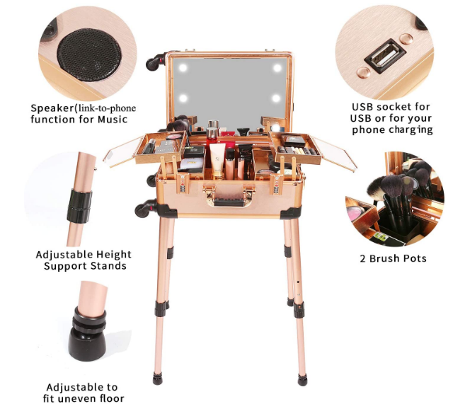 Professional Makeup Artist Train Case