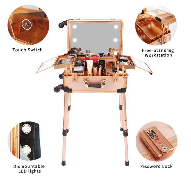 Professional Makeup Artist Train Case