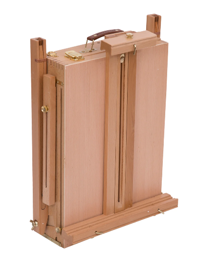 Foldable Wooden Art Easel Tripod with Adjustable Height and Portable Design