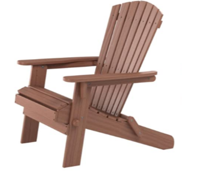 Foldable Hardwood Garden Chair, Outdoor Folding Chair with Armrests, Compact and Durable Patio Seating