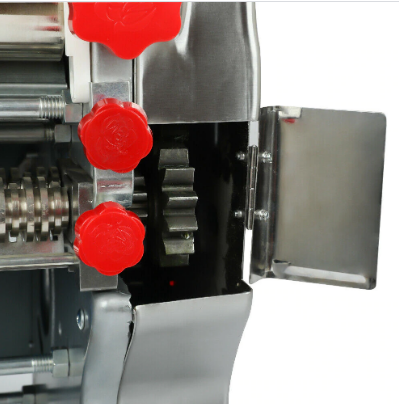 Commercial Electric Pasta Press Maker, High-Power Motor, Durable Stainless Steel Design for Efficient Pasta Production.