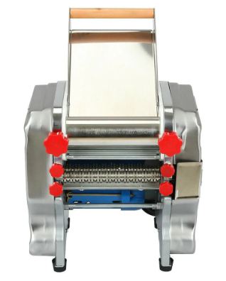 Commercial Electric Pasta Press Maker, High-Power Motor, Durable Stainless Steel Design for Efficient Pasta Production.