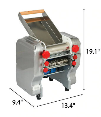 Commercial Electric Pasta Press Maker, High-Power Motor, Durable Stainless Steel Design for Efficient Pasta Production.