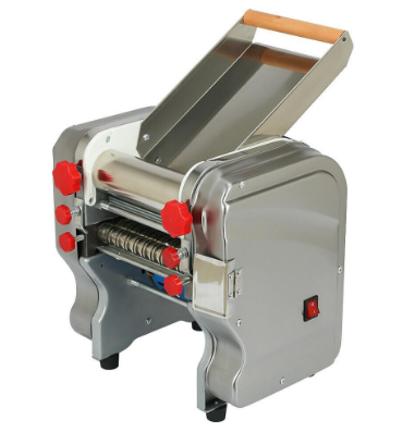 Commercial Electric Pasta Press Maker, High-Power Motor, Durable Stainless Steel Design for Efficient Pasta Production.