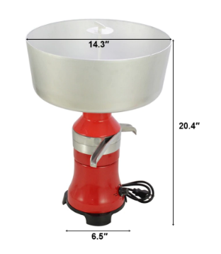 Fresh Milk Cream Electric Centrifugal Separator for Dairy Farm and Home Use