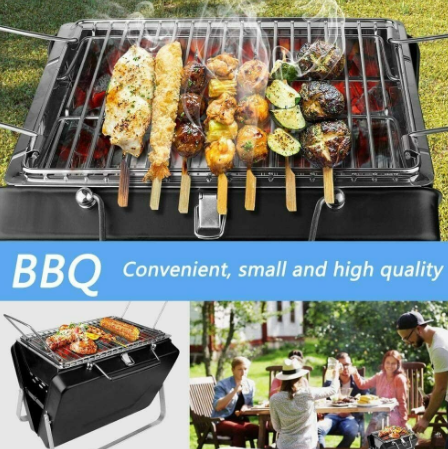 Portable/Foldable Mini Stainless Steel BBQ Grill