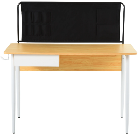 Home Office Desk with Built-In Earphone Rack for Organized Workspace Setup