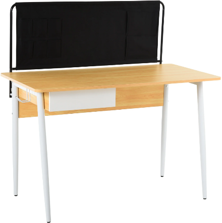 Home Office Desk with Built-In Earphone Rack for Organized Workspace Setup