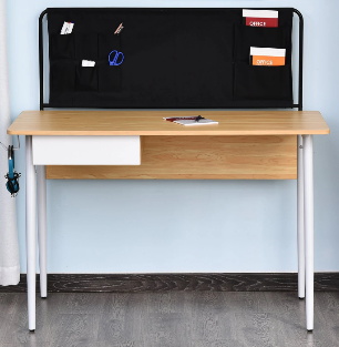 Home Office Desk with Built-In Earphone Rack for Organized Workspace Setup