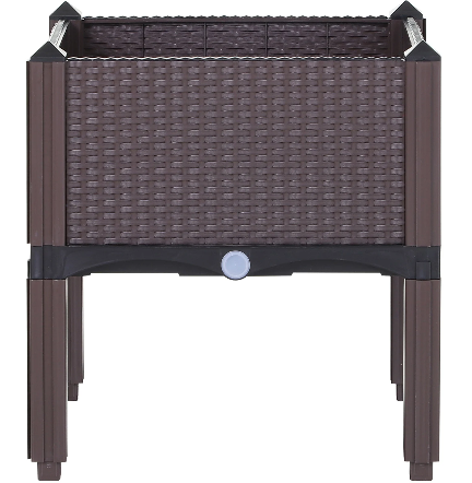 Outdoor Rattan-effect Garden Planter Box