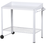 Garden Potting Table Push Cart