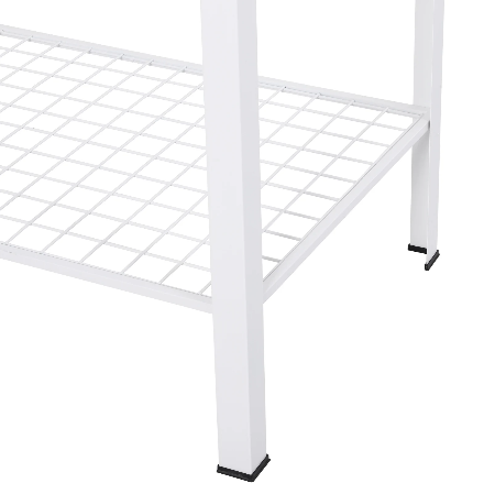 Garden Potting Table Push Cart with Wheels, Storage Shelves, and Durable Work Surface for Outdoor Gardening