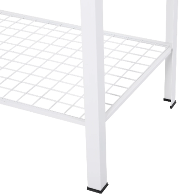 Garden Potting Table Push Cart with Wheels, Storage Shelves, and Durable Work Surface for Outdoor Gardening